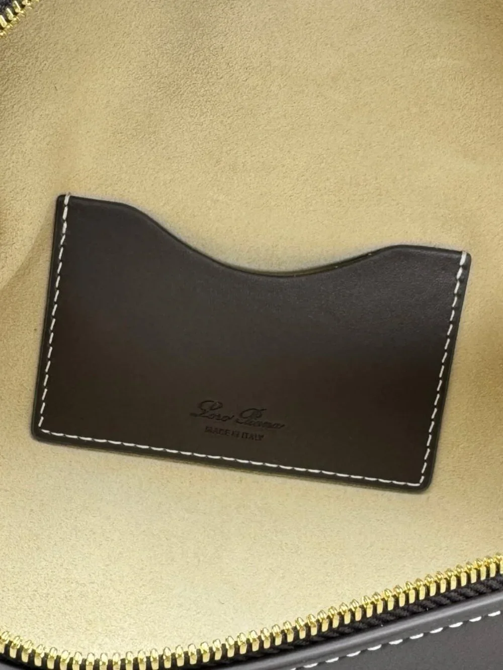 Loro Piana Extra Pocket L19 Dark Brown Leather Handbag